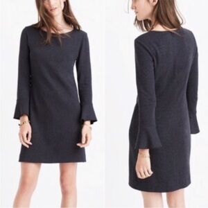 Euc Madewell Jersey Knit Bell Sleeve Shift Dress